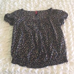 Women’s 1x floral print top
